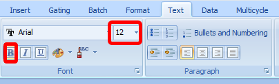 图T28.74  Text Tab Font and Bold Selection (文本标签页字体和加粗选择)